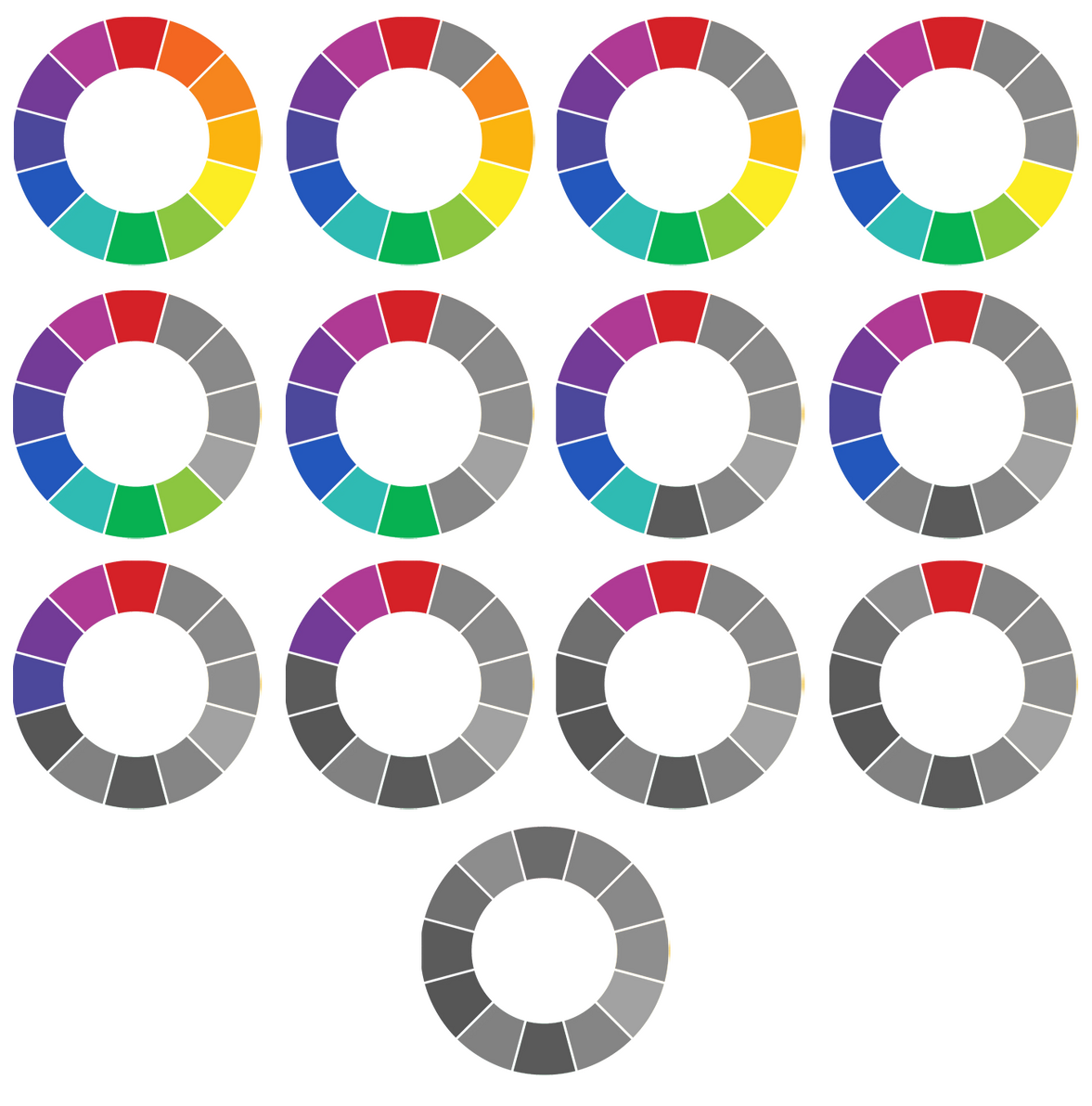 Health UI Color Wheel